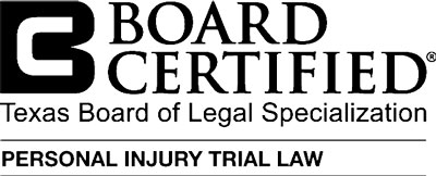 Board certified Texas Board of Legal Specialization Personal Injury Trial Law